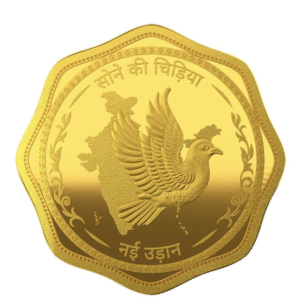 24K (999.9+) Purest 10 gm Sone Ki Chidiya Gold Coin