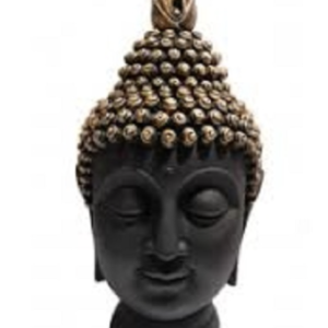 Polished Antique Buddha Showpiece – Lightweight Anti-rust Metal Decor
